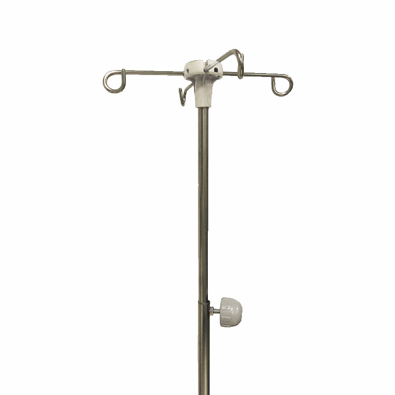 height adjustable 2 joint telescoping iv pole hooks electric hospital medical care bed eal hs3