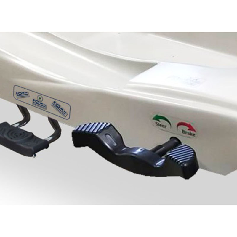 Four side central braking and steering hydraulic nursing emergency stretcher transport trolley mobile trolley SS366