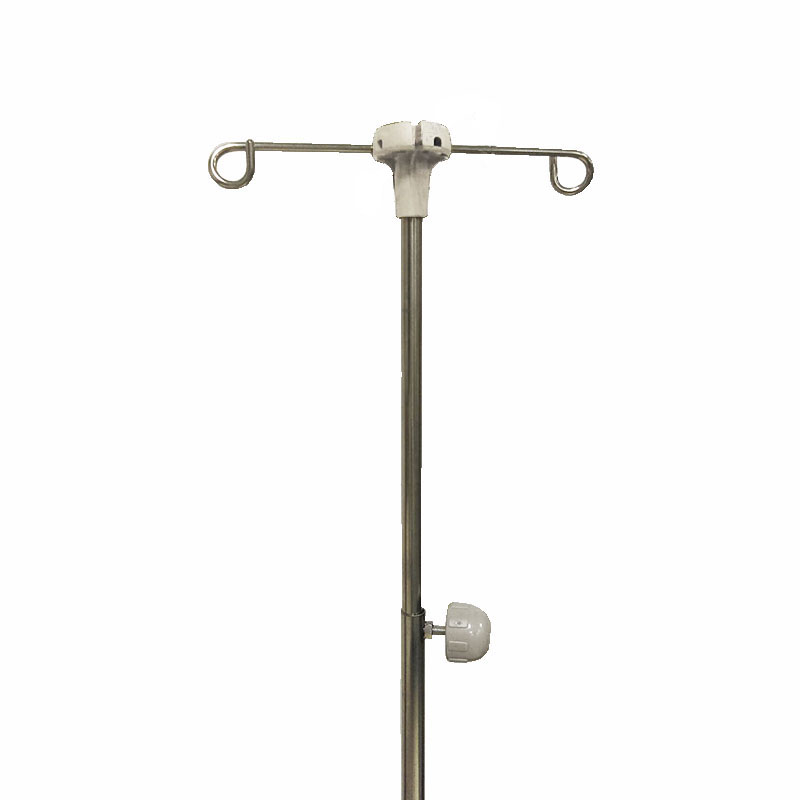 height adjustable 2 joint telescoping iv pole hooks